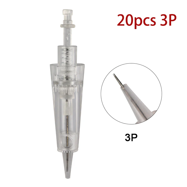 Золотая Беспроводная электрическая татуировочная машина Профессиональный Перманентный макияж тату-пистолет брови красота МТС машинка ручка с батареей - Цвет: 20pcs 3R Needles