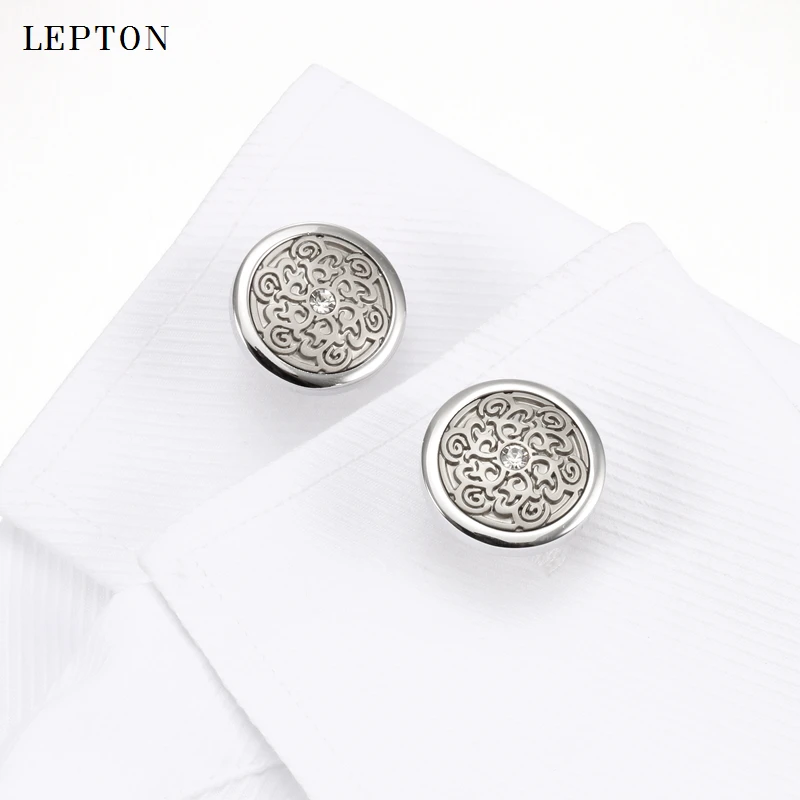 Lepton мужские деловые Серебристые цветные рандомные модные круглые красивые