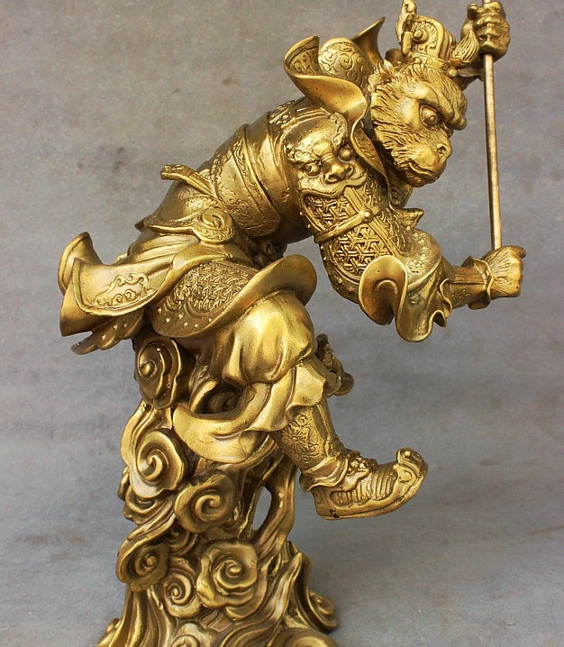 Китайская медная латунная статуя 16 дюймов знаменитая путешествие западное