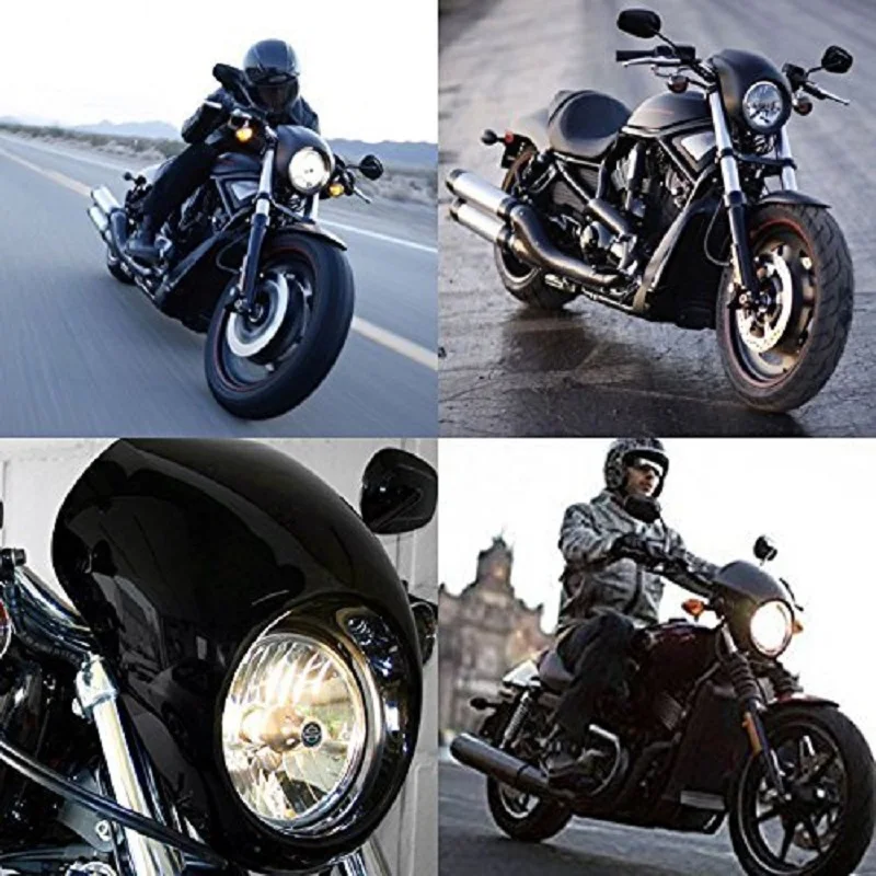 Черный фара обтекатель для Harley передней вилочное крепление Sportster 1000 1100 1200 883 Dyna FX/XL