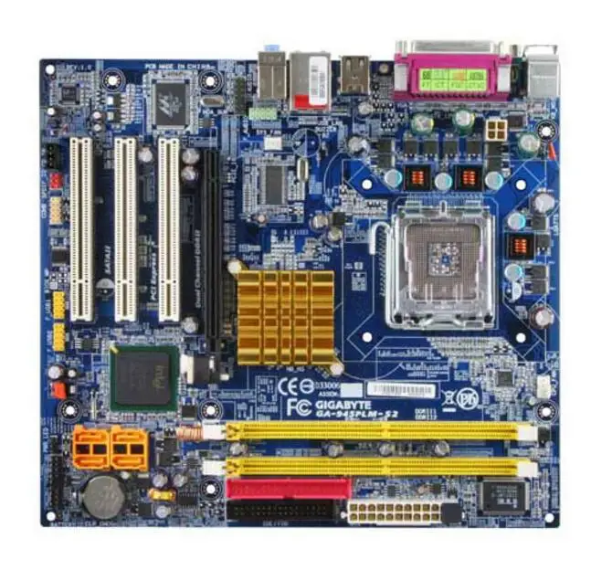Для Gigabyte GA-945PLM-S2 оригинальная б/у материнская плата 945PLM-S2 Socket LGA 775 DDR2 в продаже |