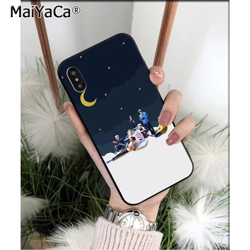 Мягкий силиконовый чехол MaiYaCa KPOP для Apple iPhone 8 7 6 6S Plus X XS MAX 5 5S SE XR|Чехлы-накладки| |