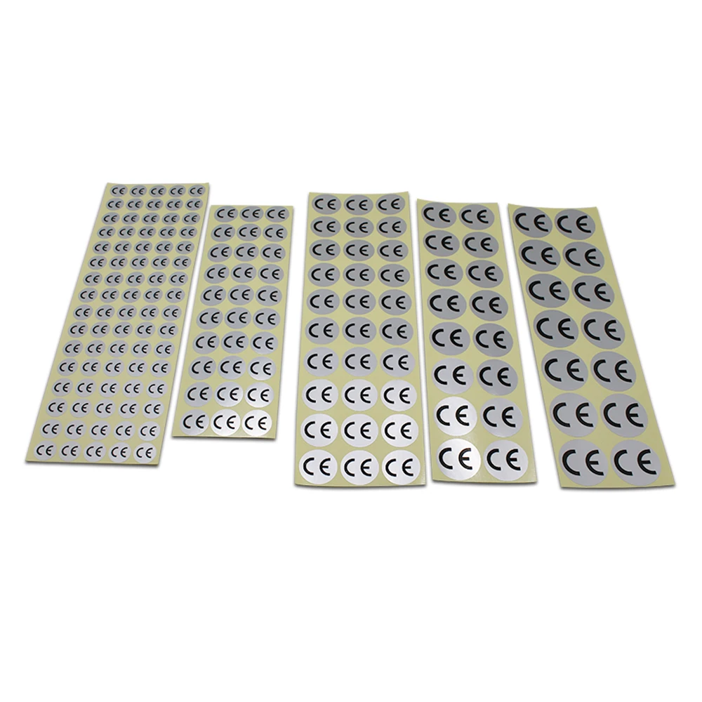 Различные Диаметр круглые матовые серебряные Сертификаты безопасности CE стикер