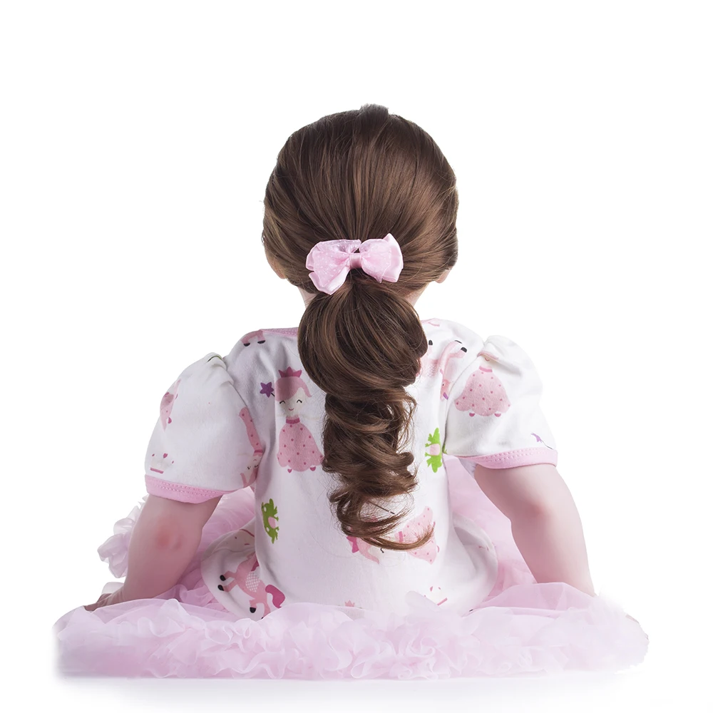 60 см силиконовые виниловые игрушки Reborn Baby Doll для девочек принцесса малыш живые