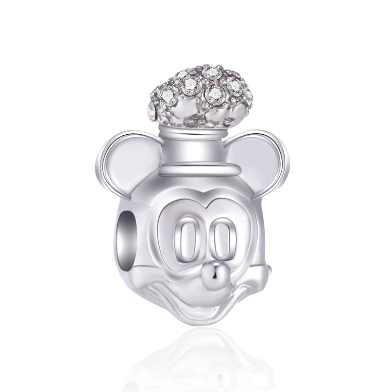 High Quality Crystal Heart Leaves Tree Evil Eyes Elephant Moon Mickey Beads Fit Original Pandora Charms for Women DIY Jewelry | Украшения и