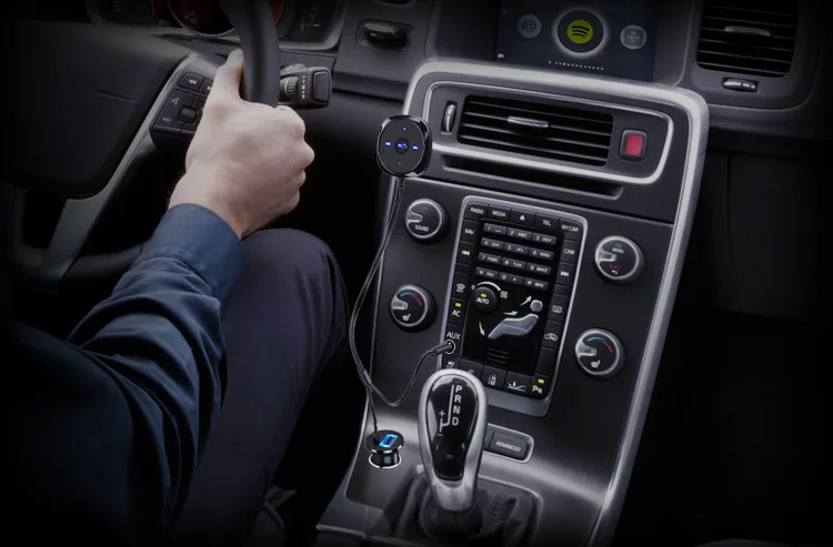 Handsfree прикуриватель Магнитная база Bluetooth автомобильный комплект MP3 A2DP 3,5 мм AUX аудио музыкальный приемник адаптер USB зарядное устройство