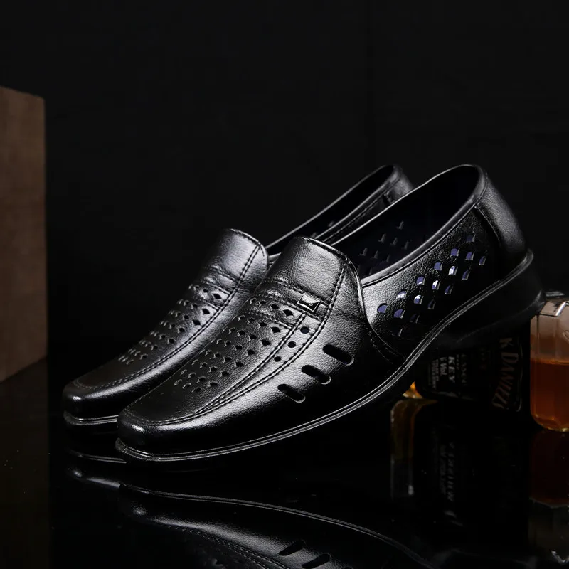 2019 роскошные кожаные повседневные мужские туфли модные на плоской подошве с