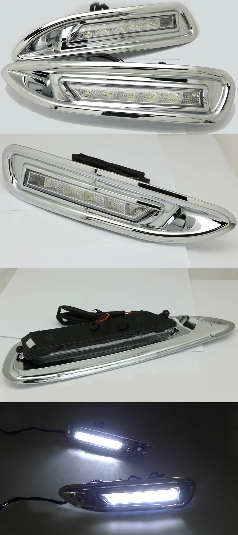 Для Mazda 6, мазда 6, 2008, 2009, 2010, с хромированной ABS крышкой, автомобильные DRL водонепроницаемые ABS DC 12 В светодиодный светильник дневного света, Дневной светильник SNCN