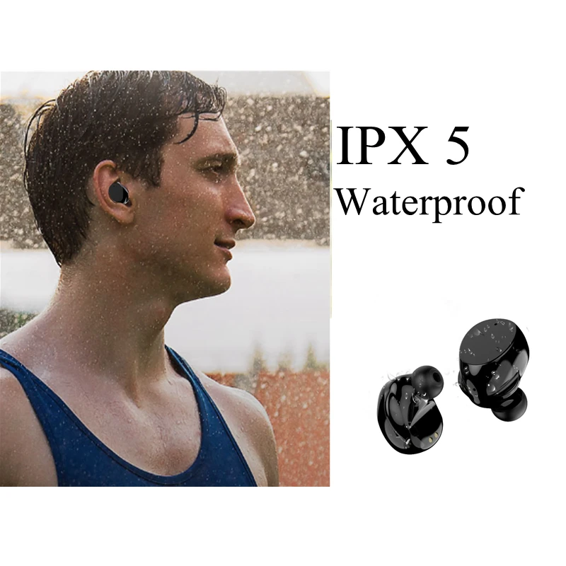 TWS Bluetooth 5.0 Earphones Touch Control Wireless In-ear Earbuds Stereo Sound Sport Earphone with Charging | Электроника
