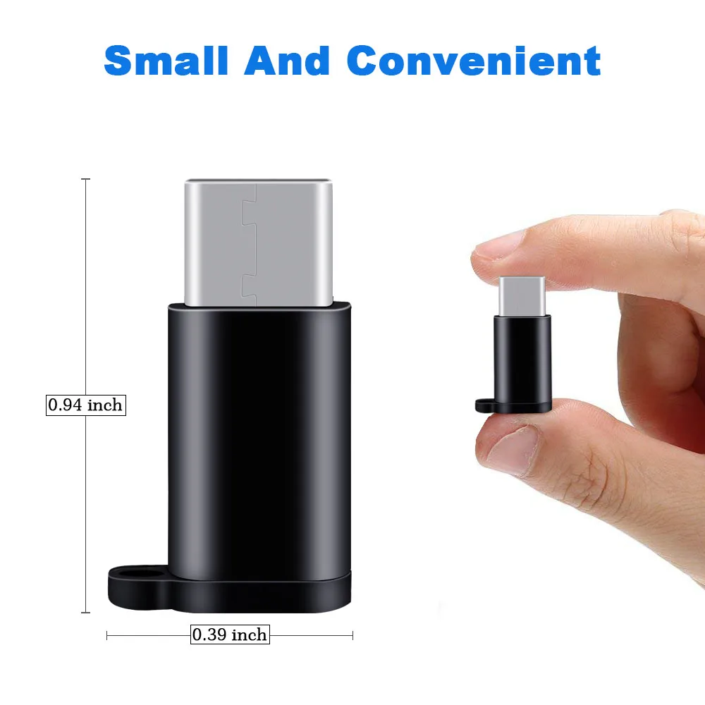 Ascromy 3 шт. USB C адаптер Microusb к разъему типа с брелоком для Samsung S9 S8 Xiaomi Mi 8 SE Oneplus 6