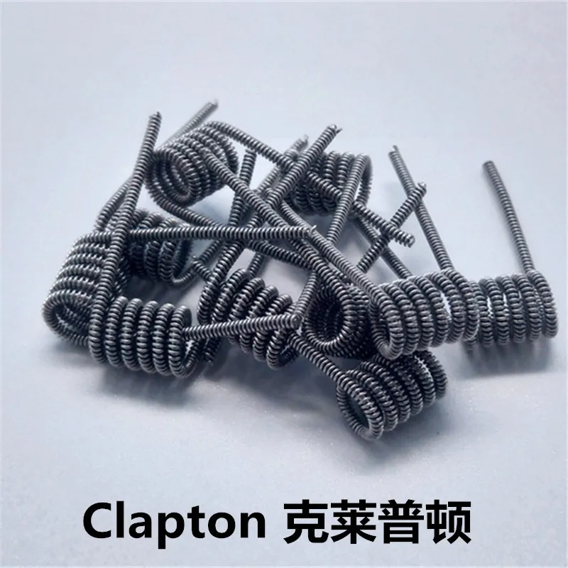 Nigel 10 шт. катушки провода намотки готовые катушки Twisted Clapton Alien Hive Quad плавленый Claoton для DIY RDA RBA RTA RDTA Атомайзер