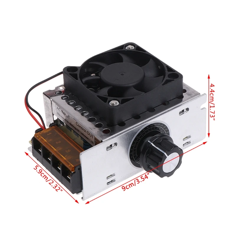 

AC 220V 4000W SCR Variable Voltage Regulator Motor Speed Control Controller Fan