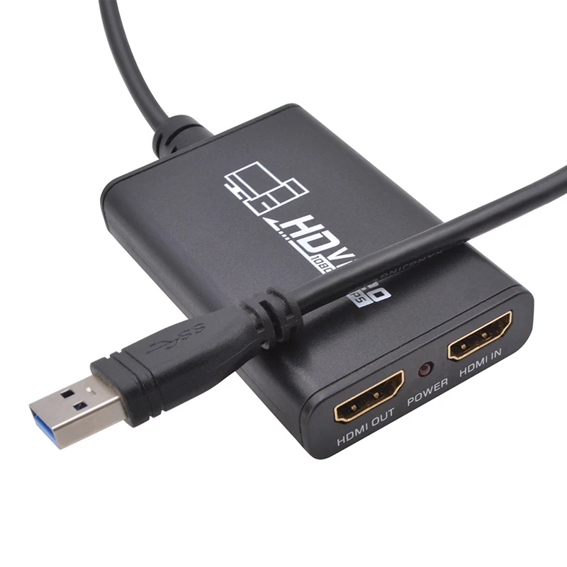 Видеопреобразователь 1080P HD для захвата видеоигр USB 3 0 двойной HDMI совместимый
