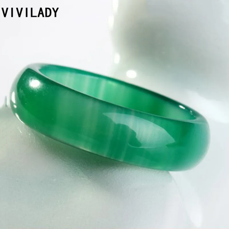 VIVILADY Мода 20 шт./лот натуральные кольца полудрагоценные камни Женщины Мужчины