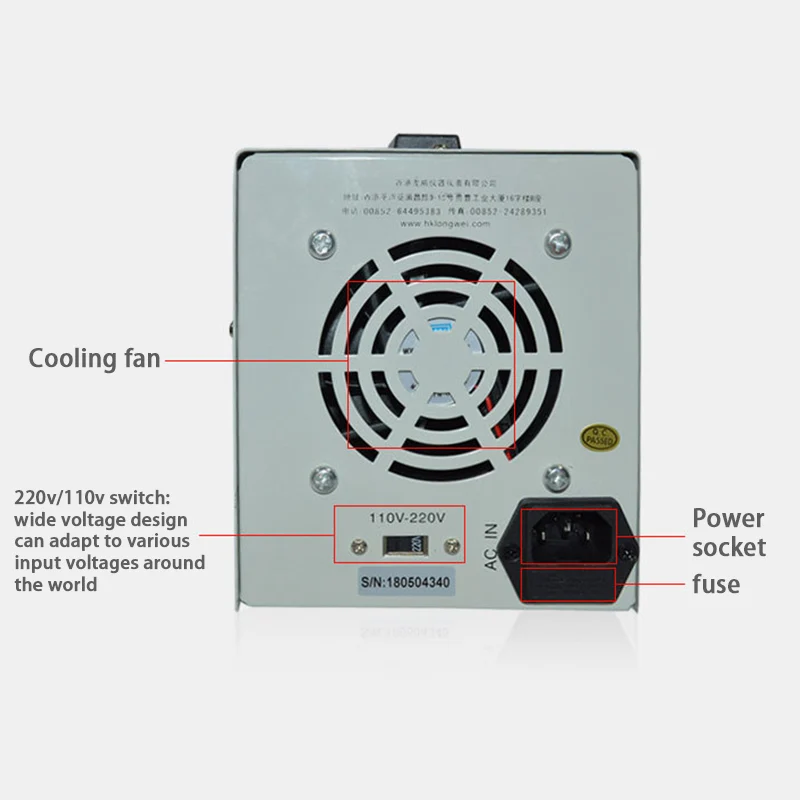 30 в 5A Регулируемый источник питания постоянного тока высокой точности 990mA