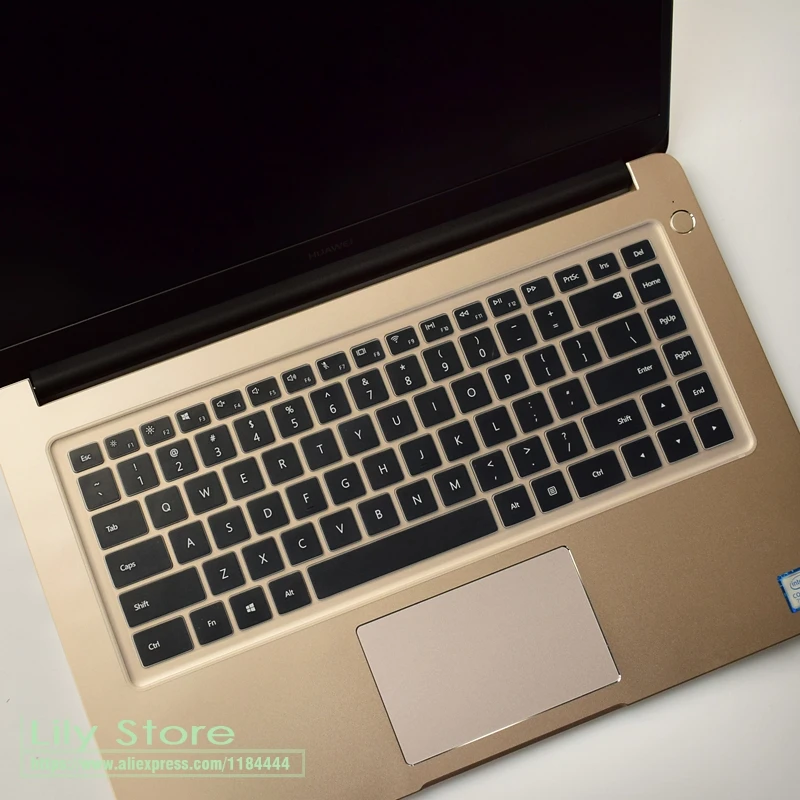 Для Huawei matebook D 15.6 ''силиконовые Клавиатура для ноутбука Обложка Protector кожи Тетрадь модель pl-w29 pl-w09 pl-w19 15 дюймов