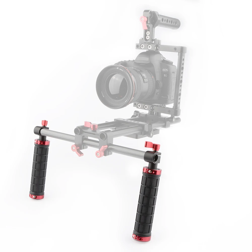 CAMVATE 2x Новый DSLR ручками w/стержневого зажима для 15 мм стержневой рельсовая