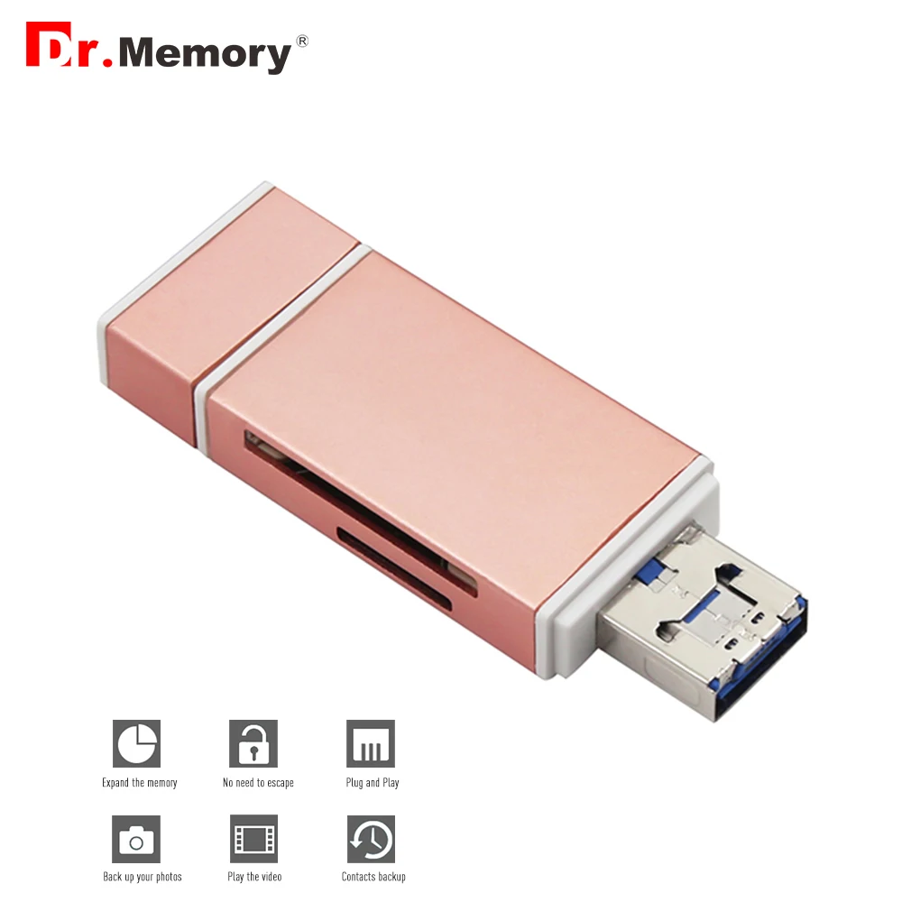 Устройство для чтения карт памяти Dr.Memory 3 в 1 устройство Lightning tf iphone 6s 7 plus