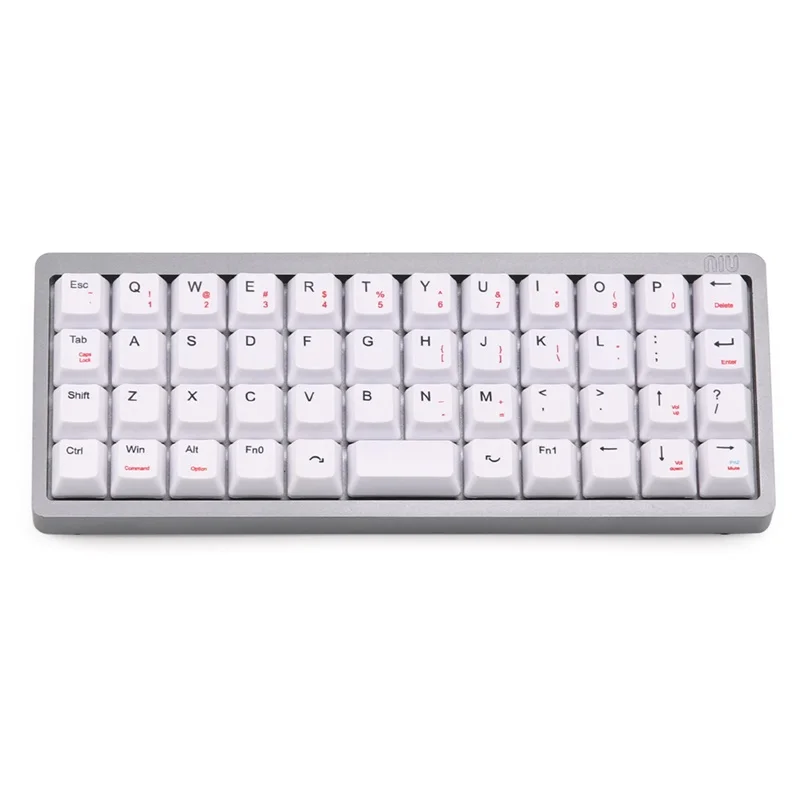 White 40 keycaps KBDfans NIU 40 Dye-subbed OEM профиль колпачки для 40% макета cherry mx механическая клавиатура - Цвет: White 40 keycaps