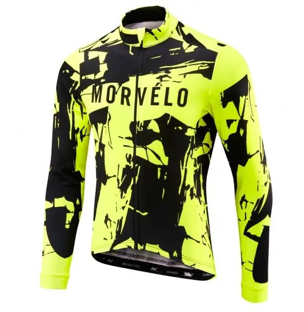 2018 Велоспорт Джерси весна/осень Команда Morvelo с длинным рукавом мужские Ropa Ciclismo