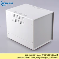 iron instrument case diy electronic junction box iron metal box for electronic project power supply enclosure 195160150mm