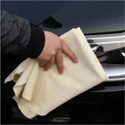 1 шт., впитывающее полотенце из замши для очистки окон, кожаная ткань из натуральной замши, моющая салфетка для чистки автомобиля