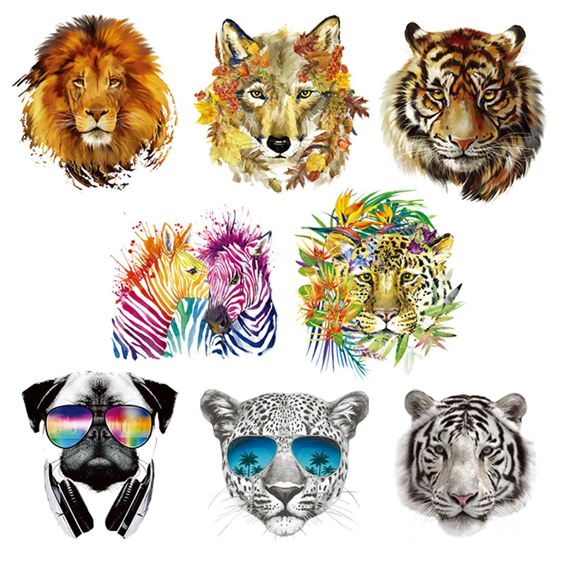 

Мини-размер, комплект с животными, аппликация на одежде, новый дизайн, сделай сам, аксессуары, одежда, деко, значки, моющиеся пластыри с тепло...