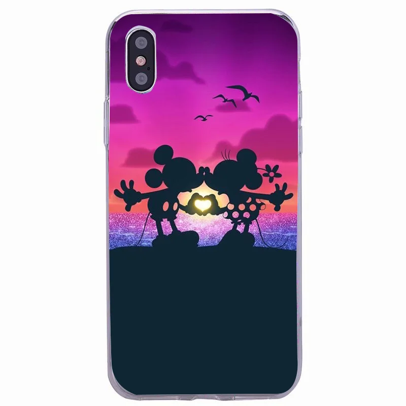 Милый мягкий чехол из ТПУ с Минни для iPhone 7 8 Plus 6 S задняя крышка XS Max XR X защитный