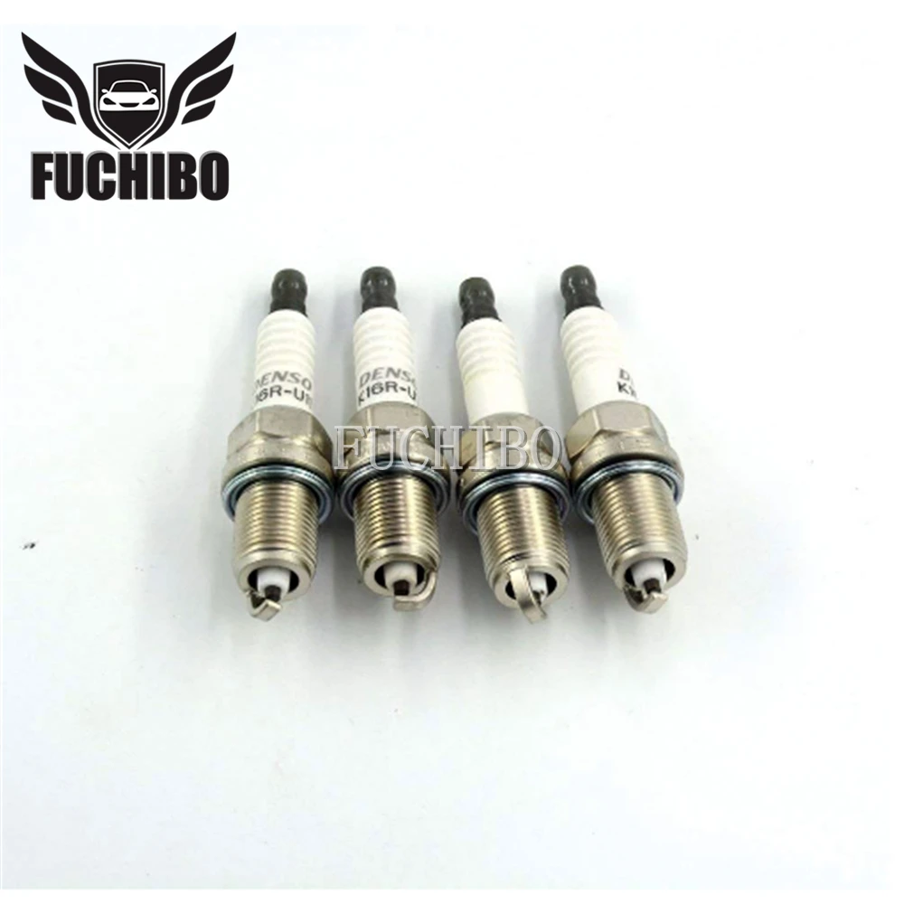 FUCHIBO 90919-01164 свечи зажигания 4 шт. для Toyota YARIS VIOS CELICA COROLLA AVENSIS RAV4 CROWN PRADO TACOMA 4RUNNER K16RU11