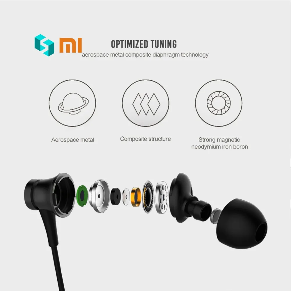 Оригинальный Xiaomi Mijia поршневые наушники Молодежная версия свежее издание
