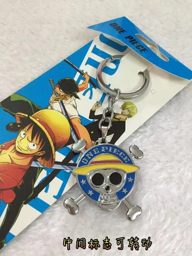 Цепочка для ключей Luffy из аниме поворотный кулон косплея металлическая кукла на