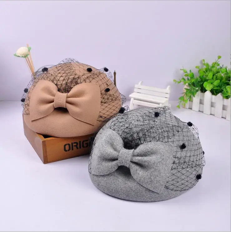 Зимние женские фетровые шляпы фетровая шляпа из 100% шерсти винтажная шляпка Клош