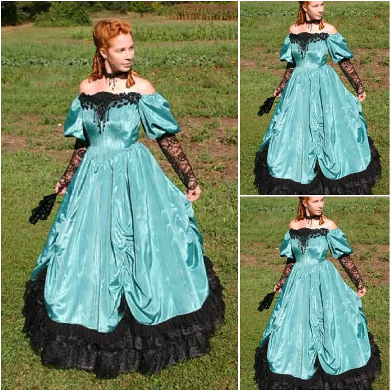 

Customer to order!19 Century Vintage Costumes Victorian Dress 1860S Civil War Gown Ball Dress Scarlett dresses US4-36 C-204