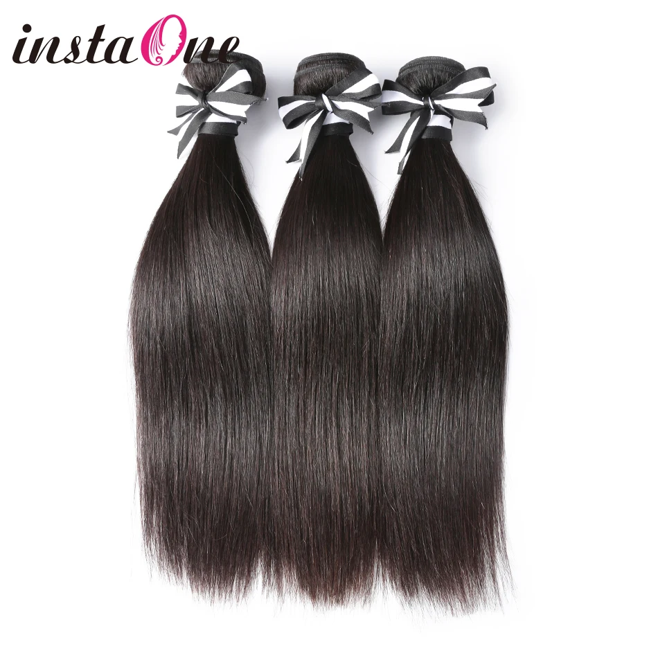 Instone Hair 9A бразильские прямые девственные волосы человеческие волосы 1 пучок Натуральные Цветные бразильские волосы переплетение пучок s