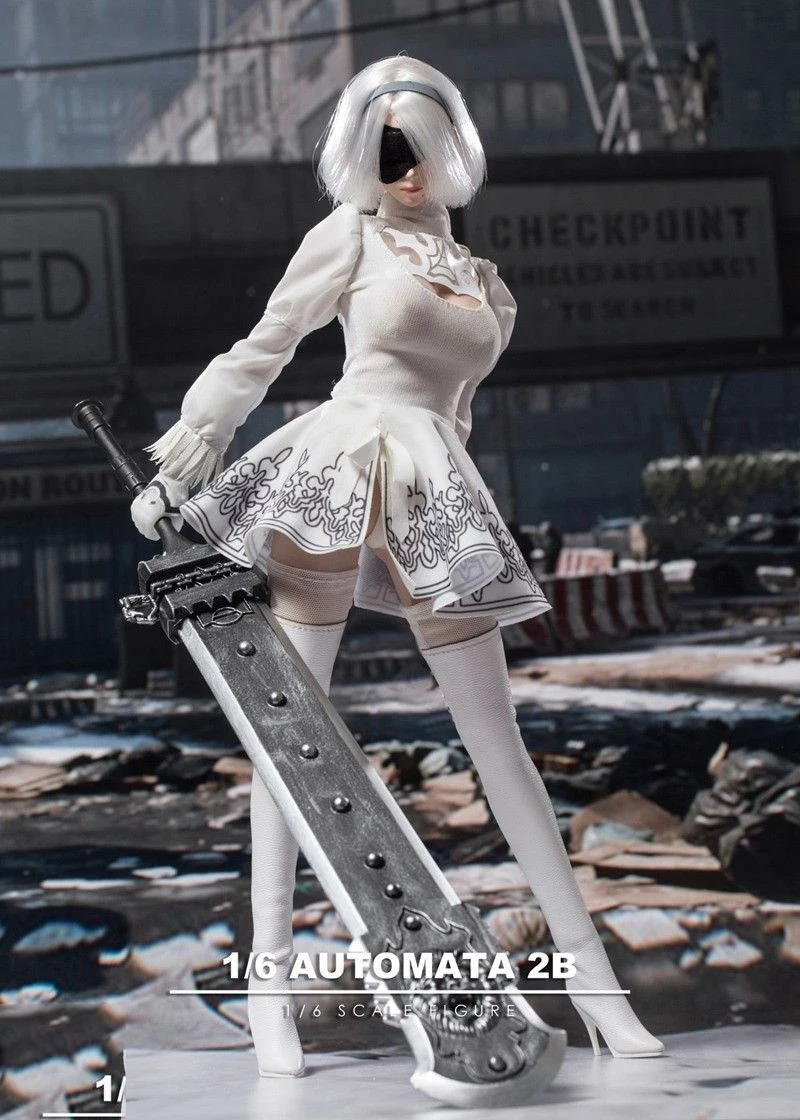 1/6 NIER: AUTOMATA jorha № 2 Тип B женская голова и одежда и оружие аксессуары для 1" аксессуары для экшн-фигуры