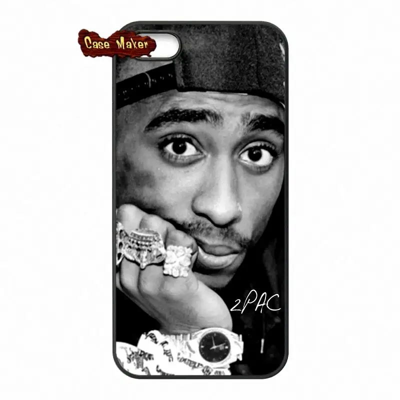 Rap певица 2Pac Тупак Амару Шакур Caes Обложка для iPhone X 4 4S 5 5C SE 6 S 7 8 плюс Galaxy J5 J3 A5 A3 2016 S5
