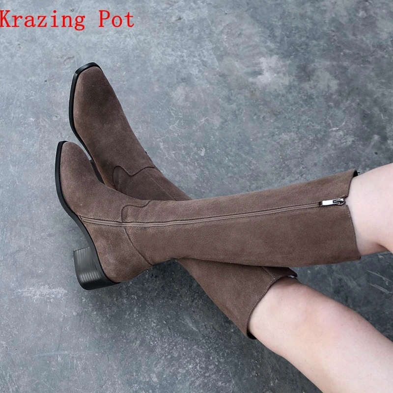 Ботинки Krazing Pot 2020 из коровьей замши с натуральным лицевым покрытием