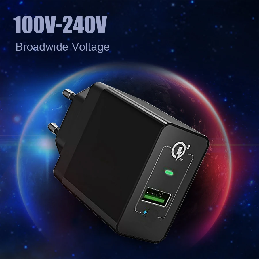 SUMPK USB Quick Charge 3 0 18 Вт двойное зарядное устройство для iPhone X быстрое адаптер Huawei Samsung