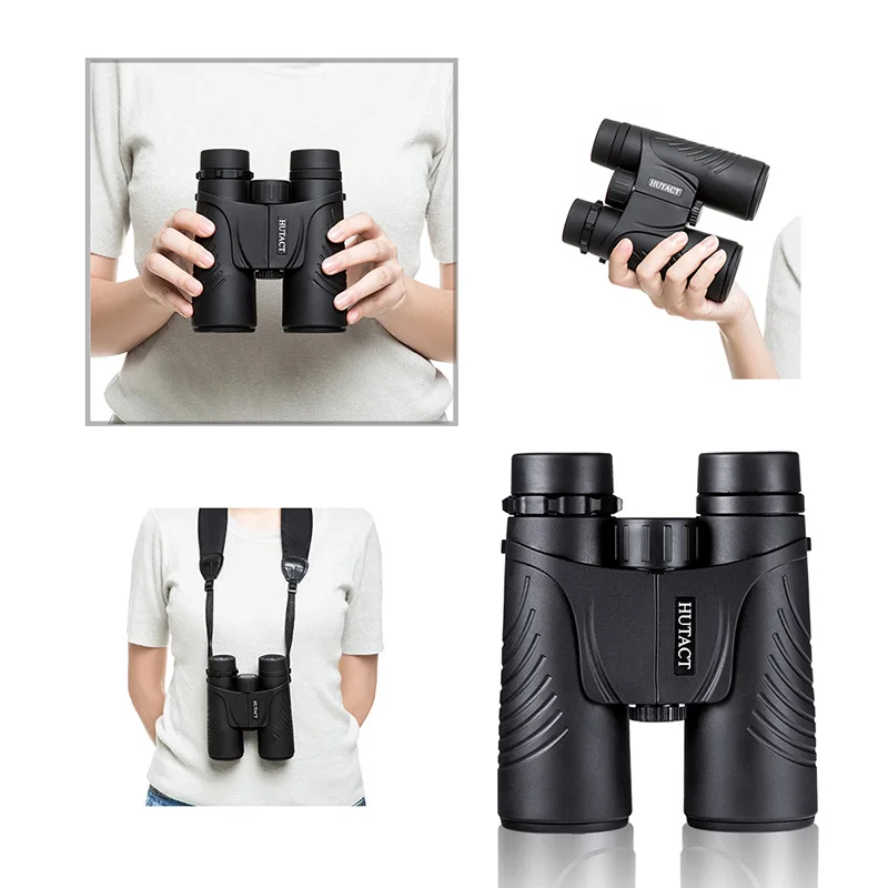 HUTACT Powerful Binoculars For Hunting Telescope 10x42 Verrekijker Telescopio BAK4 Birdwatching Optical Hiking FMC Coating | Инструменты