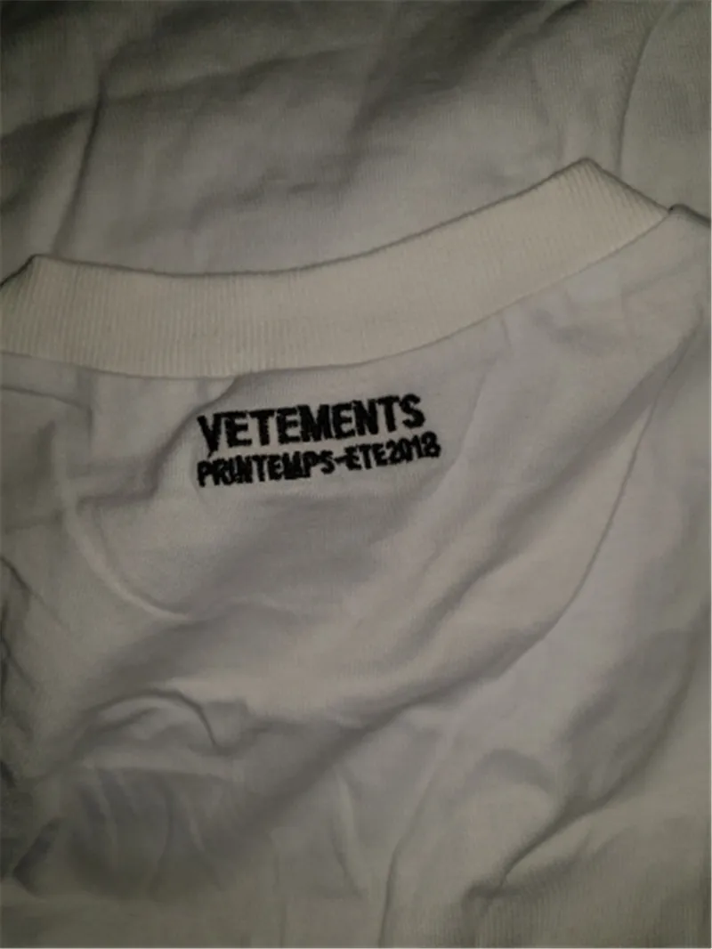 Торговая марка Vetements принт героя мужские и женские футболки 1:1 лучшее качество