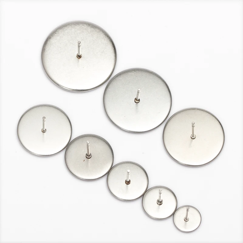 Серьги-гвоздики из нержавеющей стали с 6/8/10/12/14/16/18/20 мм 20 шт. | Украшения и