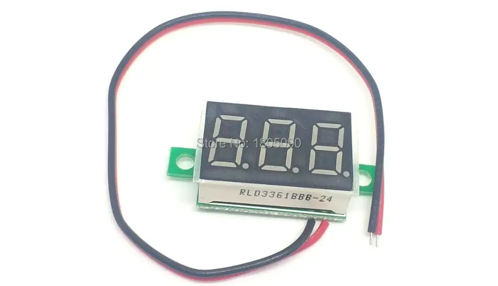 1pcs DC0-100V 2 line voltage meter 0.36 inches DIY Red green Blue Digital LED Mini Display /3 bit digital display for Motorcycle |