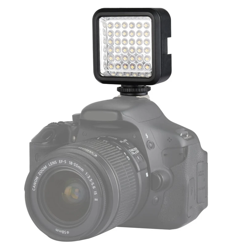 Ultra-Bright Led 36 Video Light Continuous On Camera Lighting Camcorders With Rechargeable Battery Pack And Charger Compatible |