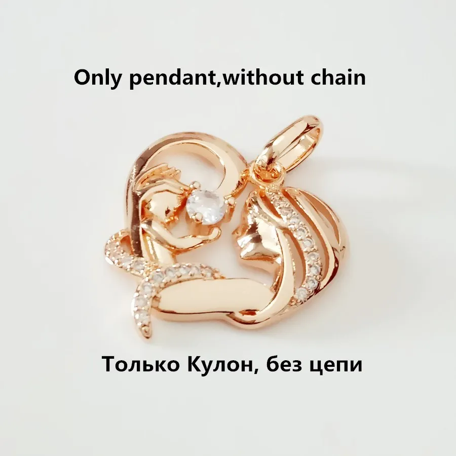 only pedant Религиозная подвеска, новинка, подвеска, ортодоксальный кулон, женское ювелирное ожерелье, 585, розовое золото, русская ортодоксальная подвеска - Окраска металла: only pedant
