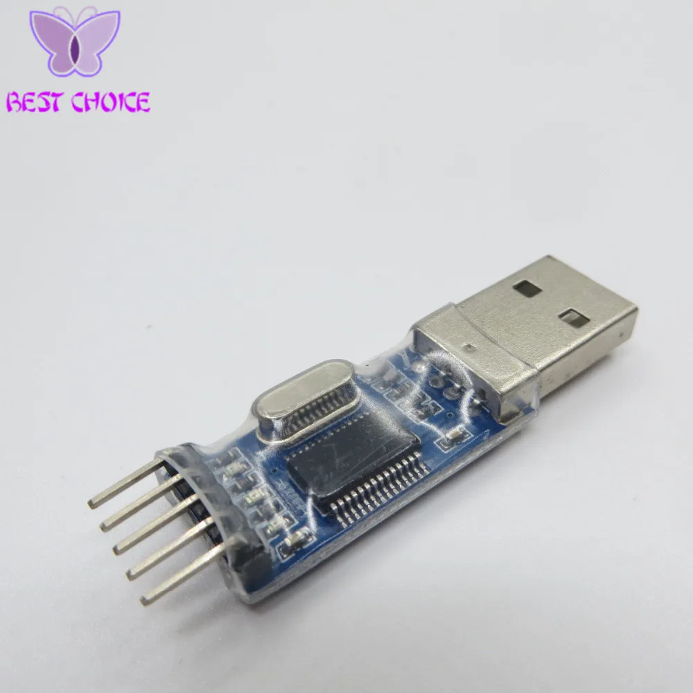 Программатор микроконтроллера USB к TTL / USB-TTL/STC/PL2303 in nine Upgrade plate с прозрачной