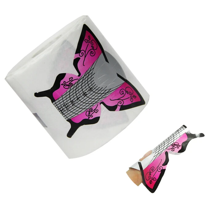 Большая распродажа! Самоклеющиеся формы для ногтей в виде бабочки