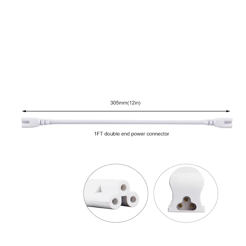 T8 Светодиодная ламповая лампа соединяемая со встроенным разъемом 2ft 9W 6000K 3000K AC85