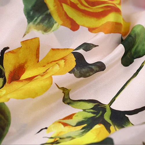 2017 spring and summer digital inkjet silk cloth clothing fabrics wholesale high quality free shipping the | Дом и сад