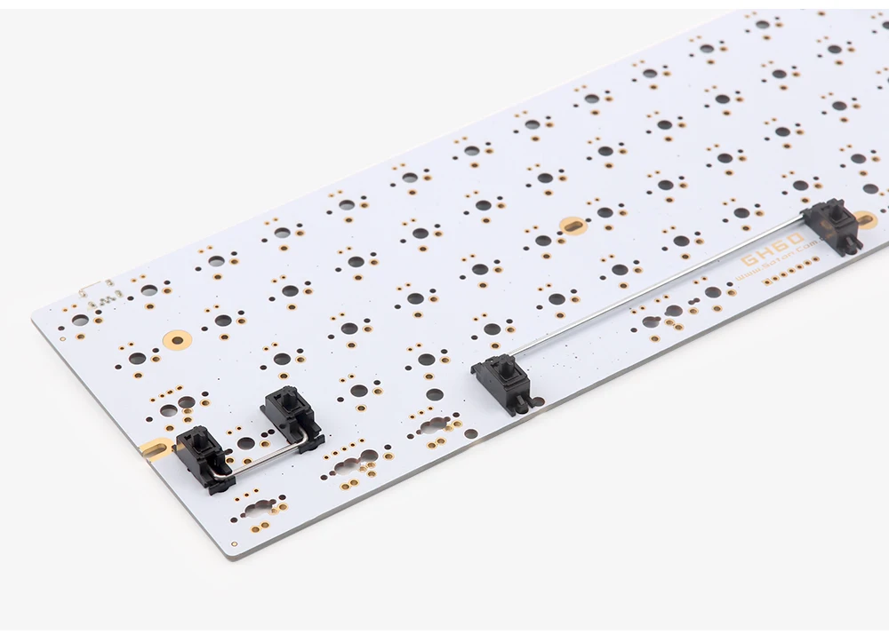 Satana GH60 PCB FAI DA TE Tastiera Meccanica Poker 2 Puro HHKB с диодным сопротивлением светодиодный Bface 60