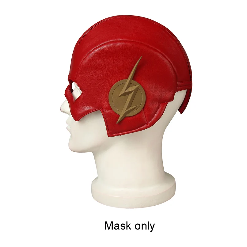Mask Новейший костюм Барри Аллен фальш супергерой флэш сезон 5 Хэллоуин мужские костюмы Взрослый флэш Косплей Аксессуары сапоги - Цвет: Mask